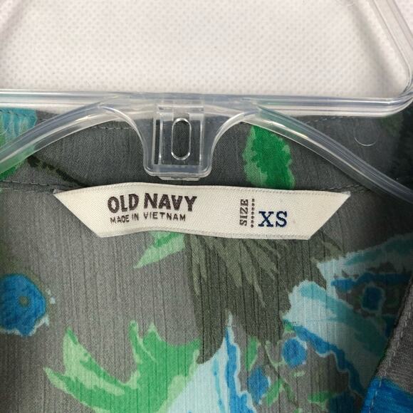 Old Navy Womens Top XS Sheer Lightweight Flowy Cottagecore Forest Fairy Boho - Picture 2 of 7